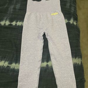 Alpine High Waist 7/8 Leggings - Purple Melange